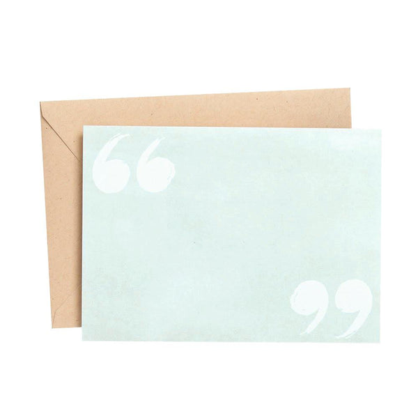 Waste Not Paper Flat Notes with Quotation Marks 10pk