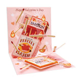 Up With Paper Pop-Up Valentines Greeting Card - Perfect Match