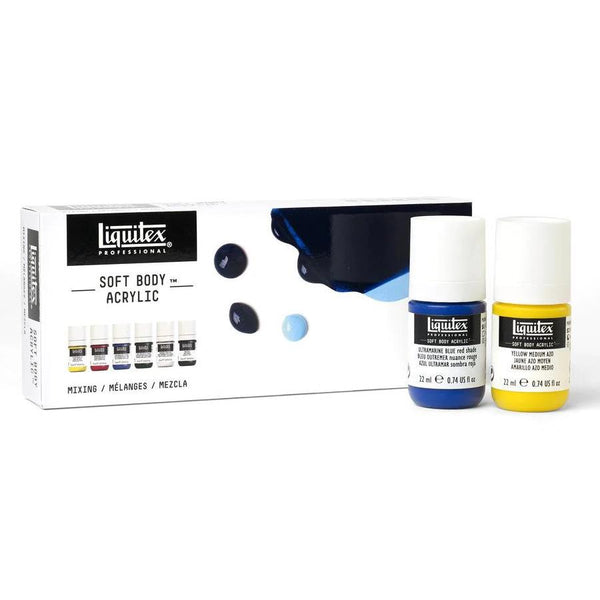 Midoco.ca: Liquitex Professional Soft Body Acrylic Set 6x22ml - Mixing