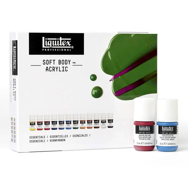 Liquitex Professional Soft Body Acrylic Set 12 x 22ml - Essentials
