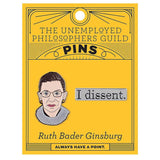 Unemployed Philosophers Guild Enamel Pin Set - Ruth Bader Ginsburg