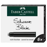 Faber-Castell Standard Ink Cartridges 6pk Black