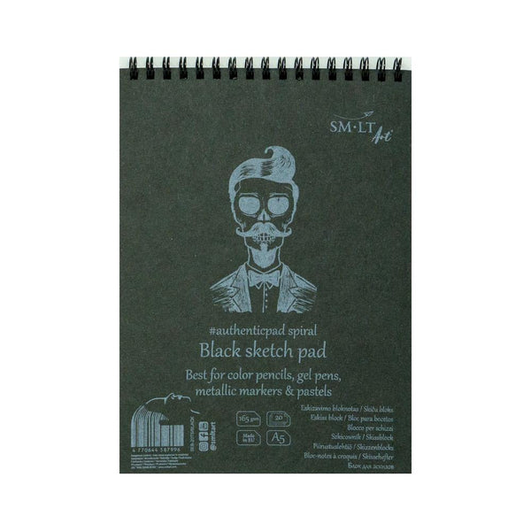 SM-LT Art Authentic Black Sketch Pad, A5