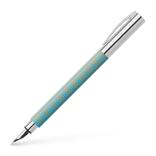 Faber-Castell Ambition Fountain Pen, OpArt Sky Blue, Fine