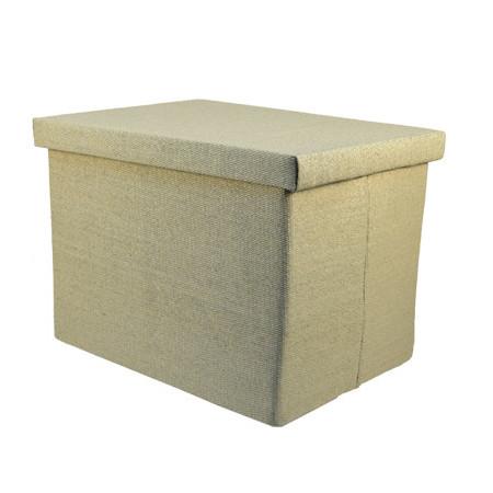 KD Collapsible Storage Box with Lid 15"x11" - Assorted Colours
