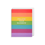 Lagom Greeting Card Mini, Follow Your Rainbow
