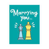 Halfpenny Postage Greeting Card, Our Anniversary, Chess