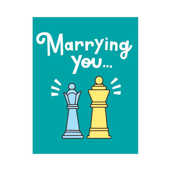 Halfpenny Postage Greeting Card, Our Anniversary, Chess