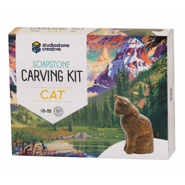 Studiostone Creative Soapstone Carving Kit - Cat