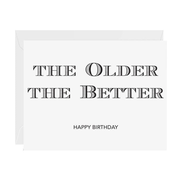 Halfpenny Postage Birthday Greeting Card, Older Better