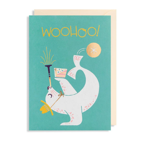 Lagom Greeting Card, Woohoo Seal