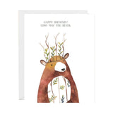 Halfpenny Postage Greeting Card, Birthday Bear 