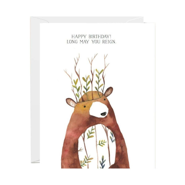 Halfpenny Postage Greeting Card, Birthday Bear 