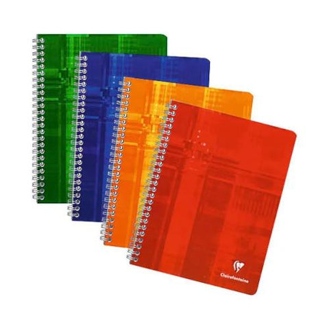 Clairefontaine A4 Coilbound Notebook, Ruled, Assorted