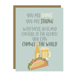 Greeting Card, You are Smart Birthday Tacos