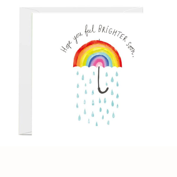 Ling Design Greeting Card, Feel Brighter Rainbow