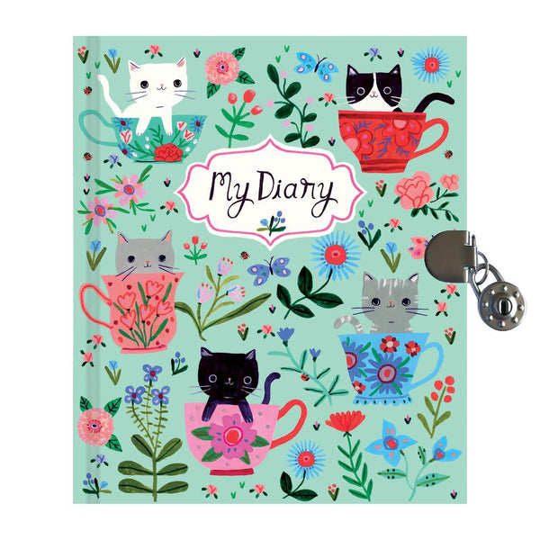 Mudpuppy Locking Diary - Teacup Kittens