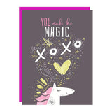 Birthday Greeting Card, Magic Unicorn