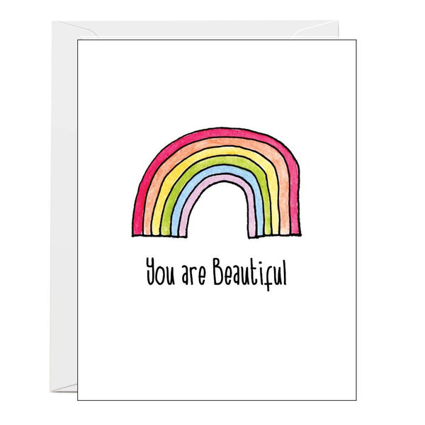 Mark It Proud Greeting Card, You are Beautiful Rainbow