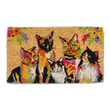 Abbott Doormat - Five Cats Abstract