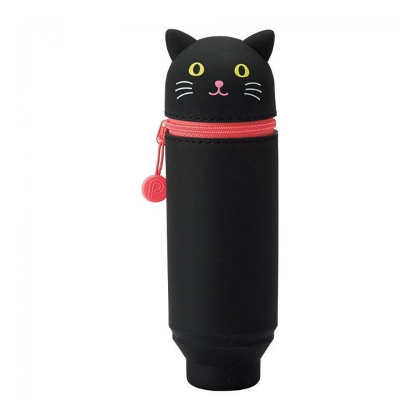 Lihit Lab Punilabo Stand Up Pen Case - Black Cat
