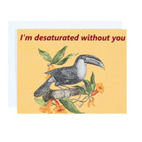 Decomposition Greeting Card - Desaturated Toucan