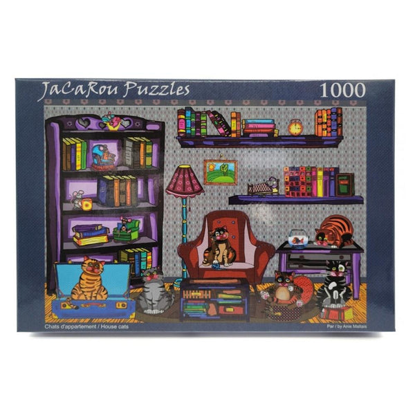 JaCaRou Puzzles 1000pc House Cats