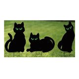 midoco.ca: Ghostly Ghouls Cat Yard Stakes Halloween Decorations 3pk