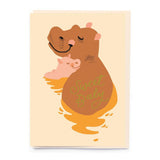 Noi Greeting Card, Sweet Baby Hippo