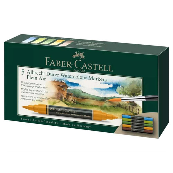 Faber-Castell Albrecht Dürer Watercolour Marker 5pk, Plein Air