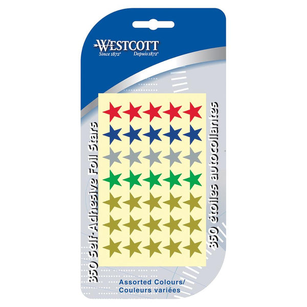 Westcott Metallic Star Stickers