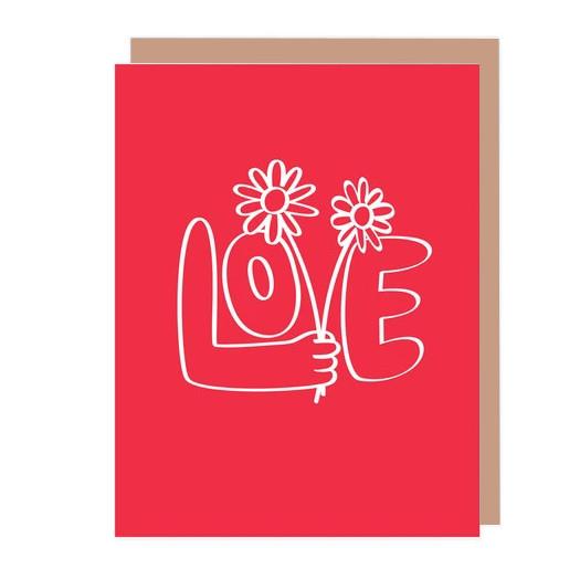 BadgeBomb Love Greeting Card