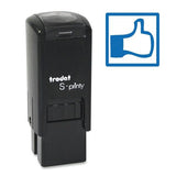 Trodat Small S-Printy Stamp - Thumbs Up, Blue