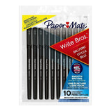 Paper Mate Ballpoint Pens, Medium Black 10pk