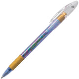 Pentel Krazy Pop Iridescent Gel Pen, 1.0mm Blue + Metallic Gold