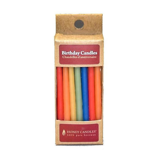 Honey Candles Beeswax Birthday Candles 20pk Royal Colours