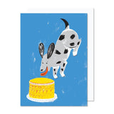 Paperole Greeting Card Dog & Cake