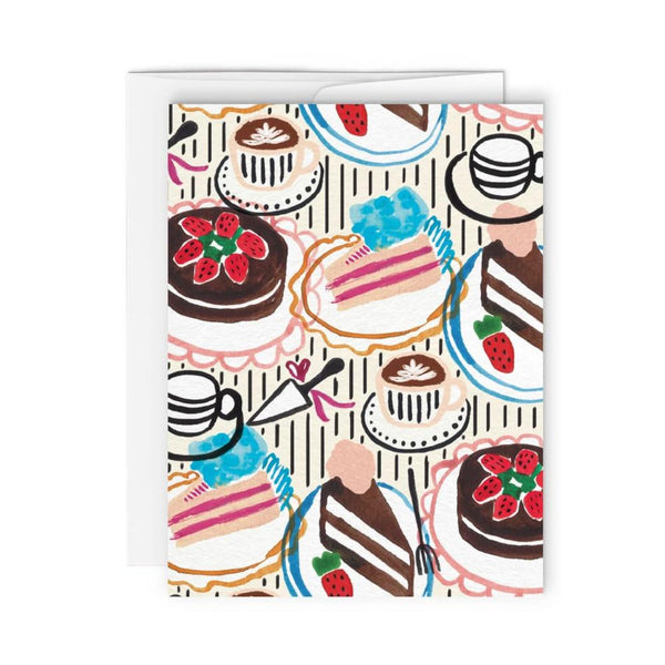 Paperole Greeting Card, Sweet Cake Table