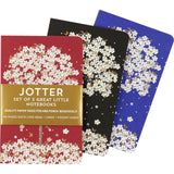 Peter Pauper Press Jotter Mini Notebooks 3pk Falling Blossoms
