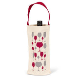 Abbott Wine Bottle Tote Bag Cotton -- Wine Glasses