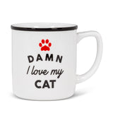 Abbott 14oz Stoneware Mug - Damn! I Love My Cat