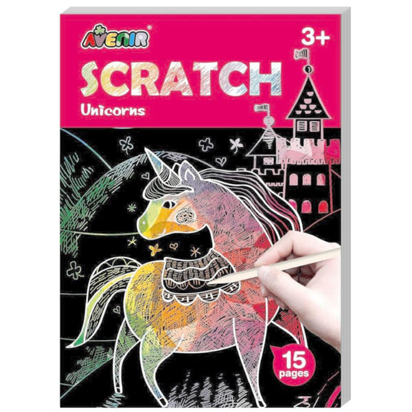 Avenir Mini Scratch Art Book, Unicorn