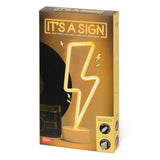 Legami Neon Effect LED Lamp - Lightning Bolt