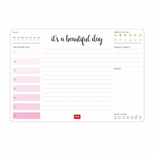 Legami Smart Notes Paper Mousepad & Notepad - Beautiful Day