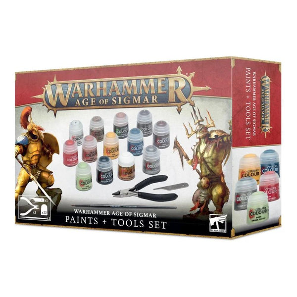 Warhammer Age of Sigmar Paints + Tools Set