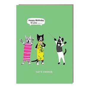 Midoco.ca: Cats Chorus Birthday Card