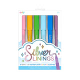 Ooly Silver Lining Outline Markers 6pk