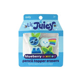 Ooly Lil' Juicy Scented Pencil Topper Erasers - Blueberry