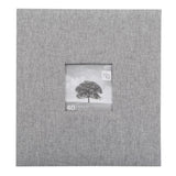 Kiera Grace Photo Album, Self Adhesive 10"x11" Grey Linen
