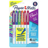 Paper Mate Flair Felt Tip Pens, Bold 6pk